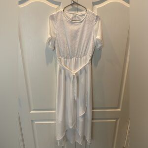 White High-Low Dress